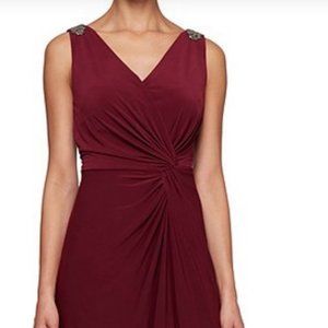 Alex Evenings 14 Petite Size Sleeveless WINE